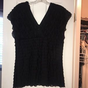 Jennie & Marlis Ruffled Shortsleeved Blouse